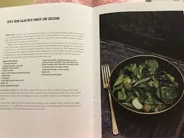 Gjelina Spicy Herb Salad With Ginger Lime Dressing Herb Salad Lime Dressing Stuffed Peppers