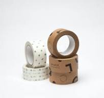 Sustainable Custom Printed Brown Kraft Tape | Bundle Packaging