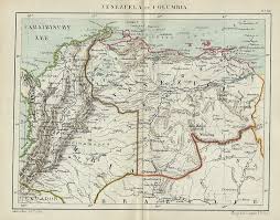 Explore detailed map of colombia, colombia travel map, view colombia city maps, colombia satellite image, colombia sketch, road map of colombia and information. Venezuela En Columbia An Antique Map Of Colombia Venezuela By Kuyper Kuijper From 1882