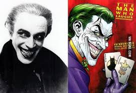 Conrad Veidt in the 1928 film "The Man Who Laughs" would later become the  inspiration for the Joker