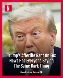 Donald Trump's call to “Fox & Friends” took a strange turn when he talked  about the afterlife, leaving social media buzzing with confusion and  concern.