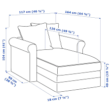 gronlid chaise sporda dark gray ikea ikea recamiere laubholz