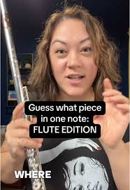 Guess the Flute Song in One Note Challenge