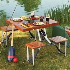 Leisure Season Portable Folding Picnic Table Medium Brown Walmart Com Folding Picnic Table Portable Picnic Table Picnic Table