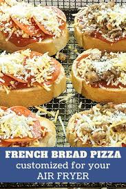 Once the pizza is cooked you can also add fresh garnish to it, like fresh basil or rocket leaves. Easy Air Fryer French Bread Pizza Chef Alli