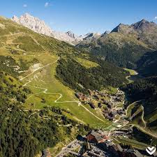 Mottaret From The Sky Meribel Montagne Ete Summer Mountains View Landscape 3vallees Alps Alpes France View Fromthes Sky View Summer Holiday Alps