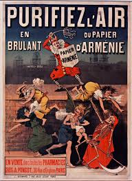 It uised tae be ane o the auld republics o the umwhile soviet union. Old French Commercial Poster For Papier D Armenie