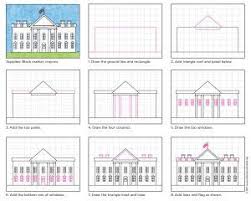 Draw The White House Art Projects For Kids White House Drawing House Drawing For Kids Drawing For Kids