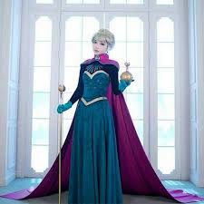 WEB限定】 エルサ アナと雪の女王 戴冠式 桜の恋 アナ雪 コスプレ衣装 コスプレ衣装 - コスプレ衣装