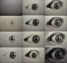 Steps To Draw A Realistic Eye With Charcoal Charcoal Drawing Tutorial Realistic Eye Realistic Eye Drawing