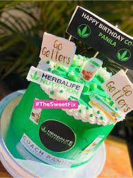 Taste like birthday cake to me. The Sweet Fix Herbalife Themed Cake Facebook