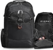 EVERKI Business 120 Business Laptop Backpack with Rain Cover - Extra Large  Lap top Compartment Up to 18.4", 40L Capacity with 180 Degree Fold-Out ...