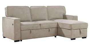 This stunning piece of furniture certainly isn't cheap, but it's impeccably designed from top to bottom, making it the perfect addition to any family room. Julian 2 Pc Beige Fabric Sectional W Sleeper By Best Master Furniture