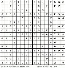 Sélectionner un niveau puis un énoncé entre 1 et 1000 : Printable 16x16 Sudoku Sudoku Puzzles Sudoku Printable Sudoku