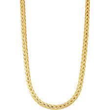 Men S 14k Gold Over Silver Wheat Chain Necklace 200 Liked On Polyvore Featuring Men S Fashio Mens Silver Necklace Mens Chain Necklace Silver Chain For Men
