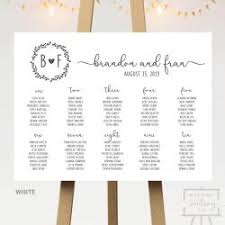 Kraft Wedding Seating Chart