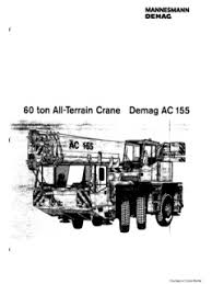 demag ac 155 specifications cranemarket