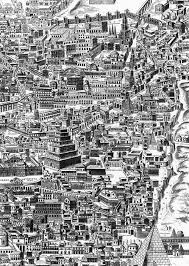 Franciscus Contini Ideal Plan Of Rome Under Hadrian C 130 Detail 1663 How To Plan Rome Map City Drawing