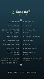 Hangout This Or That Instagram Story Templates Instagram Story Questions Story Template Instagram Story Template