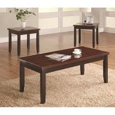 Great condition, small scratches on bottom of some of the legs. 3 Pc Coffee And End Tables By Coaster Furniture E S Mattress