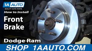 How To Replace Front Brakes 02 05 Dodge Ram 1500 Youtube