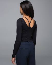 Lululemon Scoop Back Long Sleeve Black Lulu Fanatics