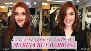 O que achou do novo look de marina? Como Fazer O Corte Da Marina Ruy Barbosa Youtube