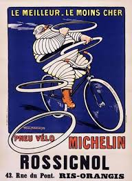 Bibendum Retro Poster Retrowerbung Fahrrad Poster