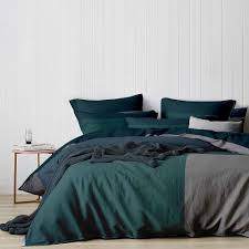 Taie d'oreiller en percale, en coton, en satin, notre sélection de taies d'oreiller pour un sommeil confortable ! Housse De Couette Coton Trio Bleu Canard Gris 3 Suisses