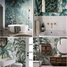 Il faut savoir aussi que le prix d'un papier peint de qualité est plus cher qu'un papier classique mais il faut penser à sa longévité. Papier Peint Dans La Salle De Bains 4 Idees Tendances A Adopter