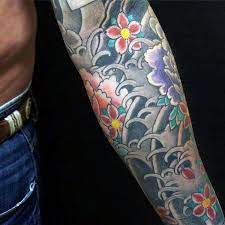 Collection of 25 japanese grey wave leg tattoos. 80 Water Tattoos For Men Masculine Liquid Designs Sleeve Tattoos Tattoos For Guys Dragon Sleeve Tattoos