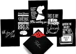 Set of funny kitchen towels. Amazon Com Tenetdesignco Funny Kitchen Towels Set Of 5 Black Funny Dish Towels Decorative Hand Towels Tea Towels Flour Sack Cotton Towel Perfect Housewarming Gift Home Kitchen