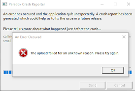 Maybe you would like to learn more about one of these? Paradox Crash Reporter Paradoxplaza