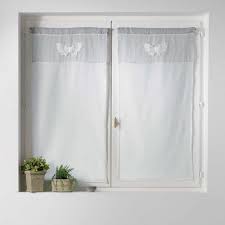 Rideau de porte extérieur gifi. Paire De Voilages Brodes A Passants 2x60x120 Sandrena Voilage Rideau Et Voilage Linge De Maison Gifi