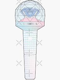 Seventeen Sticker Official Lightstick 5 Carat Bong Version 2 Sticker By Jo Est In 2020 Carat Bong Seventeen Bongs