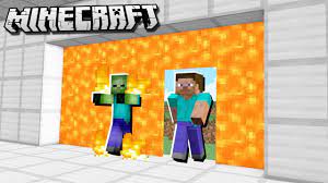 It simply opens and closes to let you pass through an opening. Make An Automatic Lava Door In Minecraft Youtube