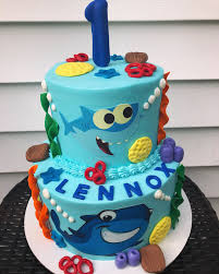 2nd Birthday Baby Shark Buttercream Cake Baby Shark Cake Button Cake Shark Cake Cake