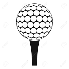 Illuminated golf scene on black background. Golf Ball On A Tee Icon Simple Style Royalty Free Cliparts Vectors And Stock Illustration Image 71182229