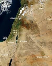 Estado de israel, un país de oriente medio con territorios palestinos cisjordania y la franja de gaza. Mapa Politico Actual Israel Y Paises Vecinos Lugares Increibles Jordania Mapa Politico