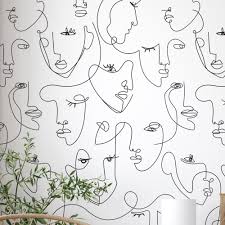I have wallpapered over textured walls probably 20 times. Wade Logan Ducote Minimalist Face Line Art Textured Wall Mural Wayfair