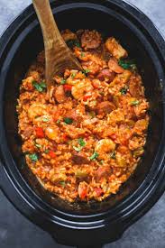 Slow Cooker Jambalaya Http Lecremedelacrumb Com Slow Cooker Jambalaya Jambalaya Recipe Crockpot Chicken Crockpot Recipes