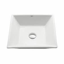 kraus flat square ceramic vessel