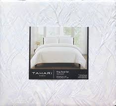 Quilt craft is floating rapidly in recent years, to penetrate into the attractive tahari home quilt and modern ideas of 3pc luxury cotton full queen duvet cover set gray luxury tahari. Tahari Home 3 Piece King Size Luxury Duvet Cover Shams Set Raised Embroidered Tufted Medallion Pattern In Cream Off White Thread On Solid Snow White Embroidered Tufted Percale Home Kitchen Bedding Sets