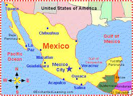 Change projection to match that used at file:mexico location map.svg so should be more accurate for pushpins, also reverted yucatan boundary change to match mexican government maps. Mexico Map Zoomschool Com