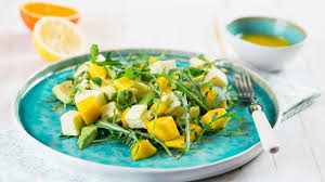 2 skinless, boneless chicken breast halves ; Avocado Mango Mozzarella Salat Youtube