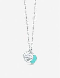 Is a premier american jeweler that is known for their timeless jewelry designs, superior craftsmanship and their signature tiffany blue boxes. Tiffany Co Return To Tiffany Double Heart Tag Pendant Sterling Silver Necklace Selfridges Com