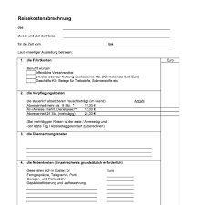 Reisekostenabrechnung Formular Seeger Partner