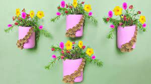 The main purpose of this is to water small plants in your home / garden. Wall Hanging Flower Vase With Plastic Bottle Room Flower Garden Ideas Plastic Bottle Planter Youtube