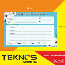 Cara membuat stiker pengiriman untuk olshop dengan ms. 100 Pcs Label Pengiriman Besar Olshop Dropship Kosongan Non Stiker Shopee Indonesia