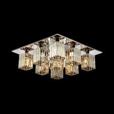 4.7 out of 5 stars. Clear Crystal Rectangle Semi Flush Mount Lighting 4 6 9 Lights Modern Style Ceiling Light Takeluckhome Com